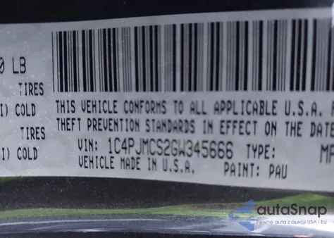 2016 Jeep Cherokee Latitude из США, поврежденный, VIN 1C4PJMCS2GW345666